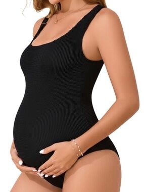 Summer Mae Seamless Maternity One Piece Swimsuit One Size Fits S-XL Bathing Suit
